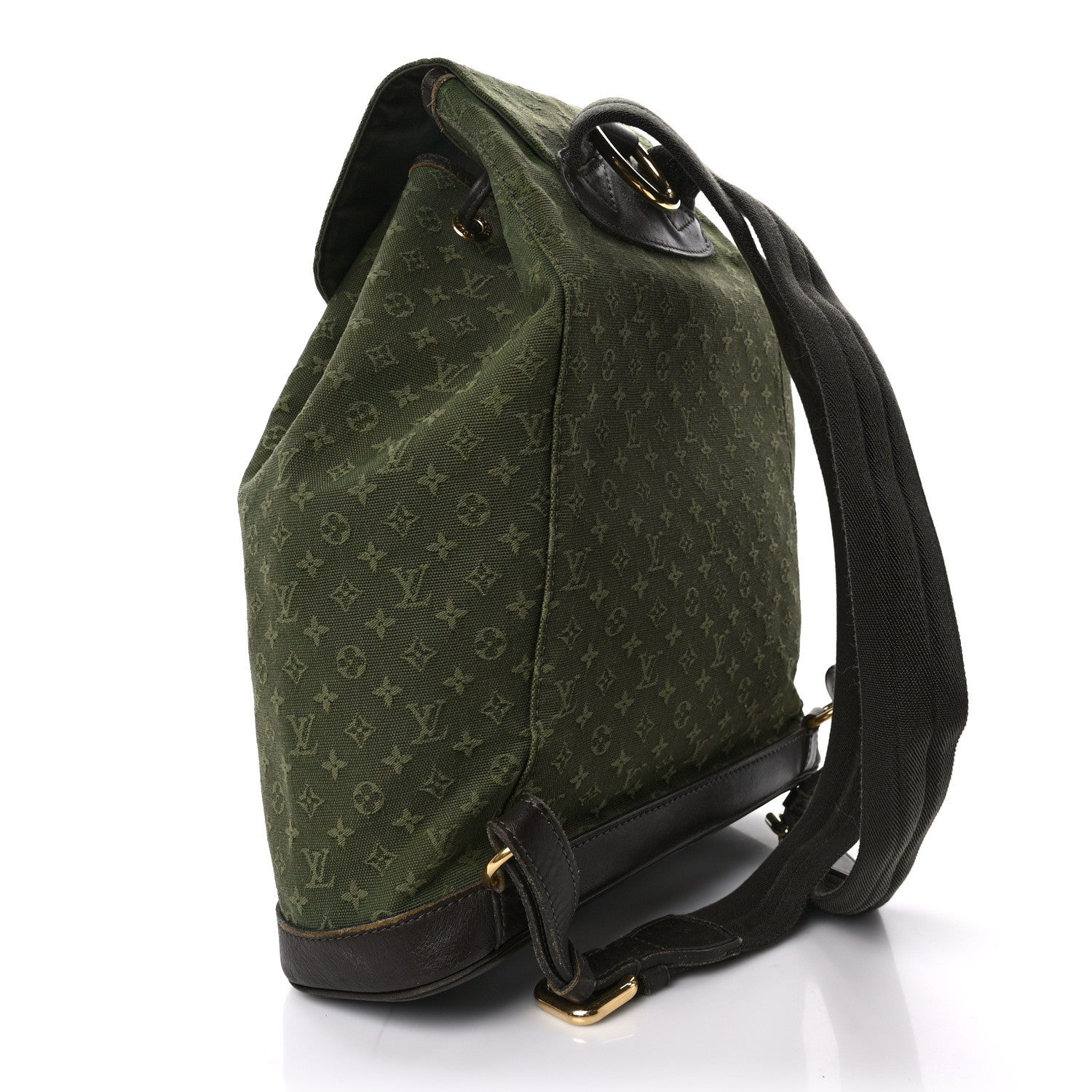 Louis Vuitton Mini Monogram Montsouris GM Backpack Kaki 3 of 14