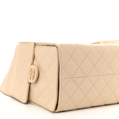 Chanel Caviar Quilted Medium Chanel 25 Handbag Beige 10 of 12