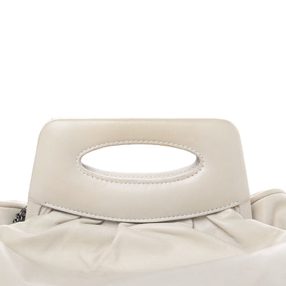 FASHIONPHILE CHANELLambskinChainEmbellishedFrameToteIvory 17 of 17