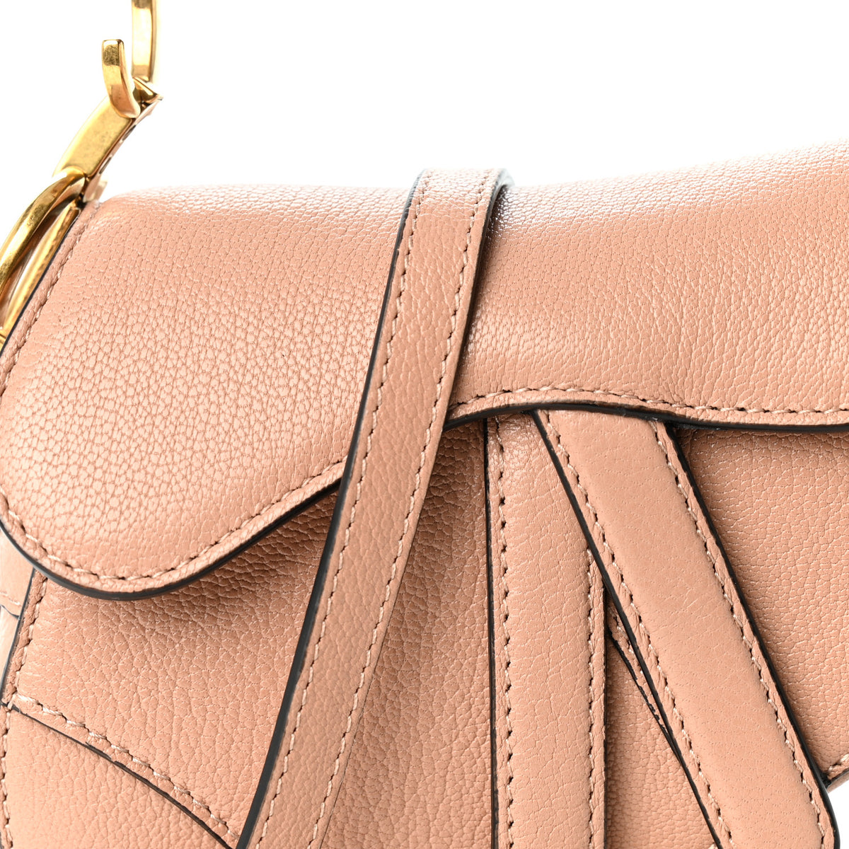 Goatskin Micro Saddle Bag Rose Des Vents