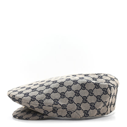 Gucci Monogram Flat Cap XL Navy 4 of 10