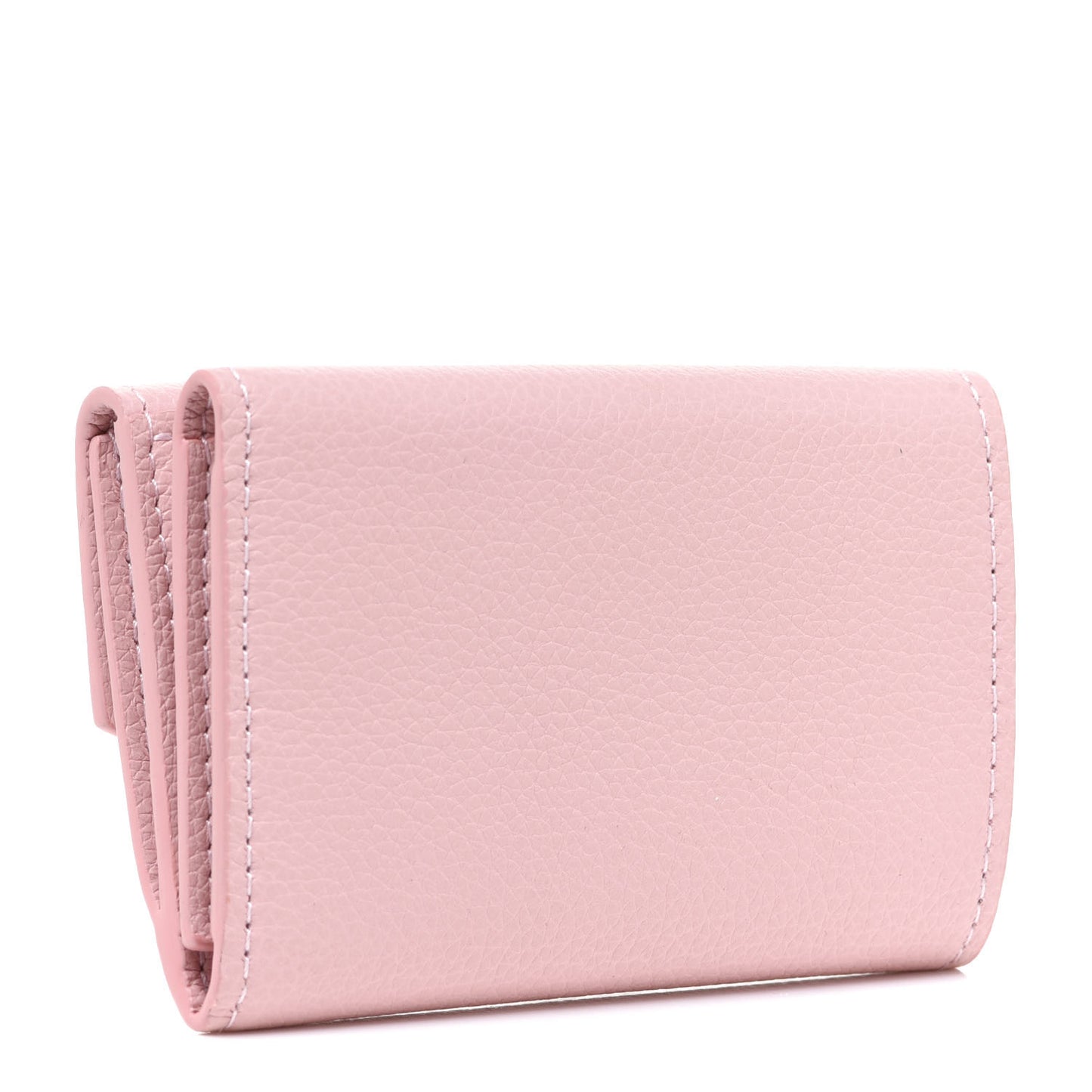 Calfskin Lockmini Wallet Rose Ballerine