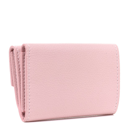Louis Vuitton Calfskin Lockmini Wallet Rose Ballerine 3 of 7