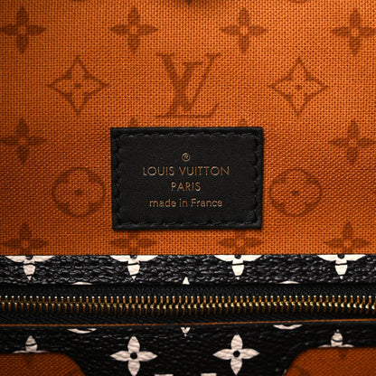 Louis Vuitton Monogram Giant Crafty Neverfull MM Creme Caramel 9 of 11