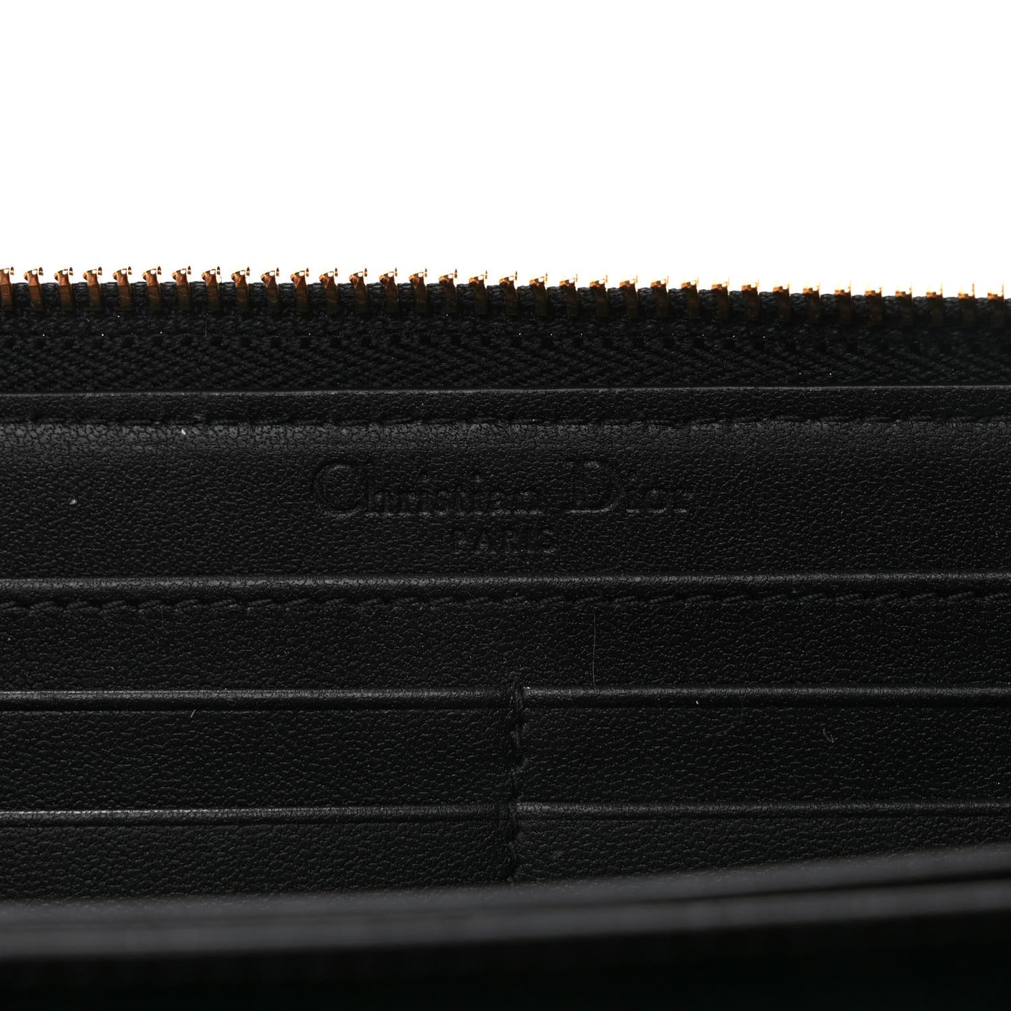 Lambskin Cannage Lady Dior Voyageur Wallet Black