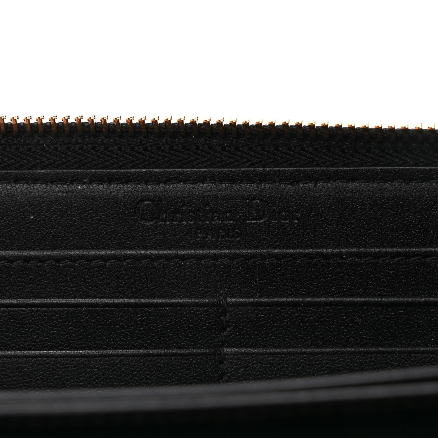 Christian Dior Lambskin Cannage Lady Dior Voyageur Wallet Black 6 of 7