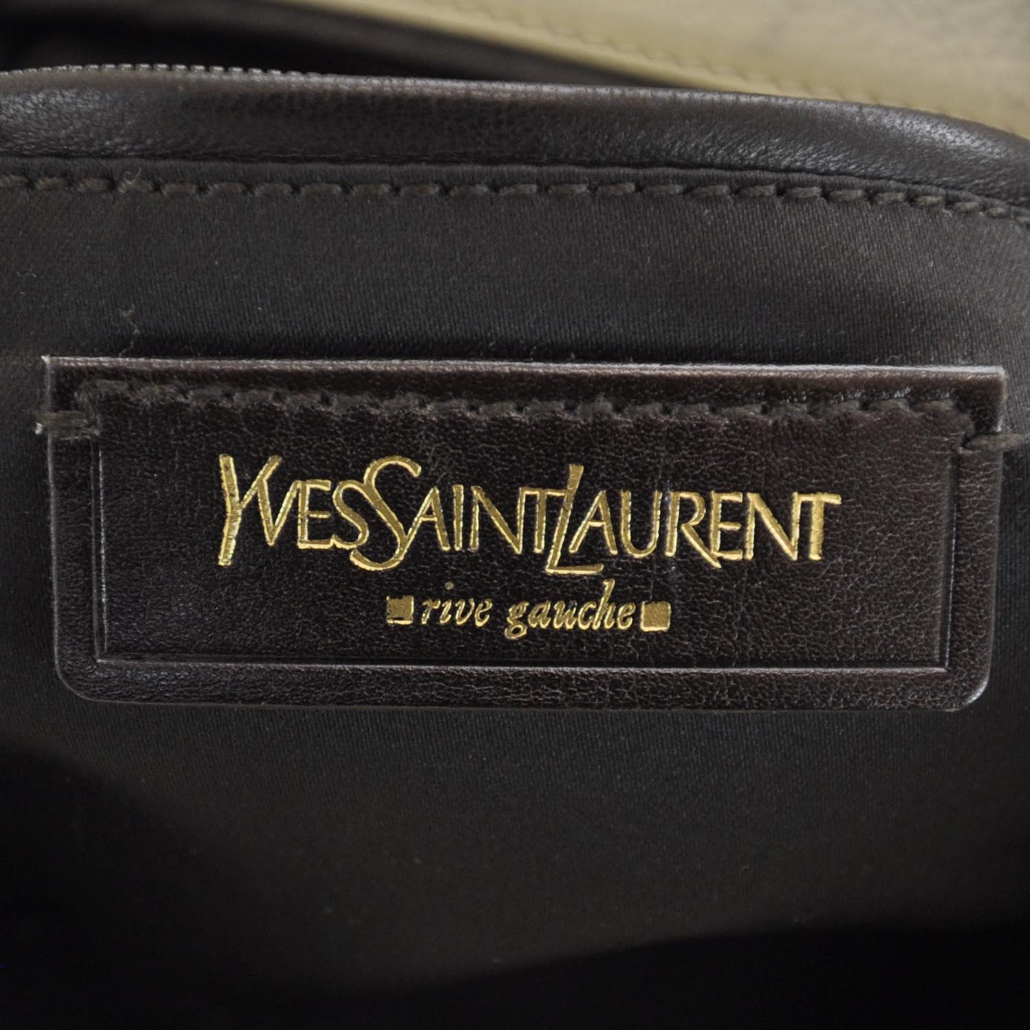 Saint Laurent Patent Tribute Tote Ivory 8 of 14
