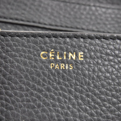 Celine Pebbled Leather Mini Luggage Bag Anthracite 10 of 10