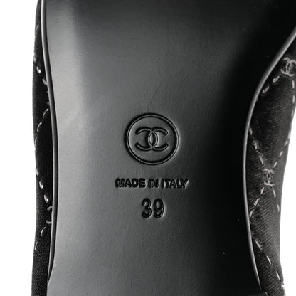 Chanel Velvet Moccasin Loafers 39 Black 8 of 8