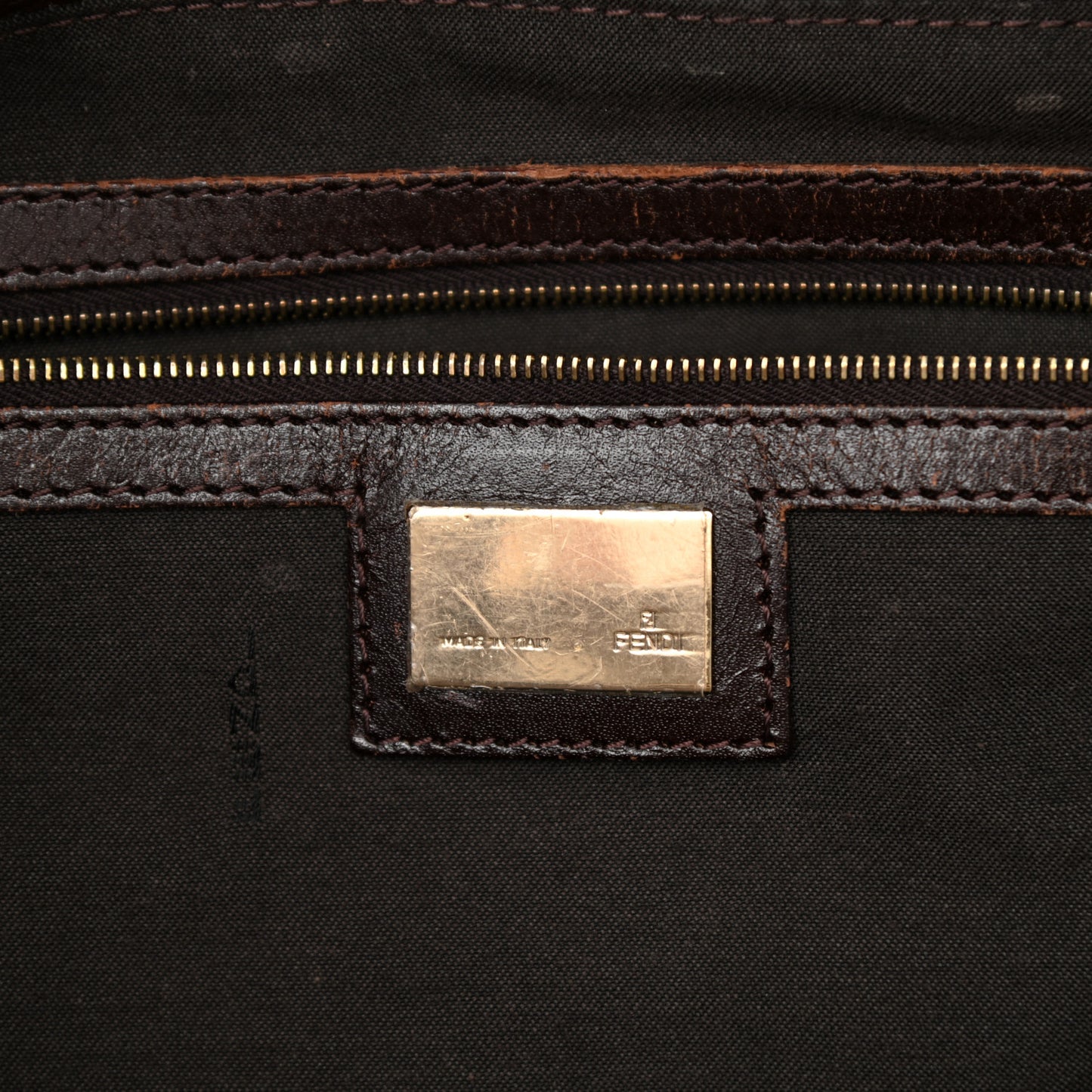 Vitello Bottalato FF Embossed Large Chef Shopper Tote Chocolate