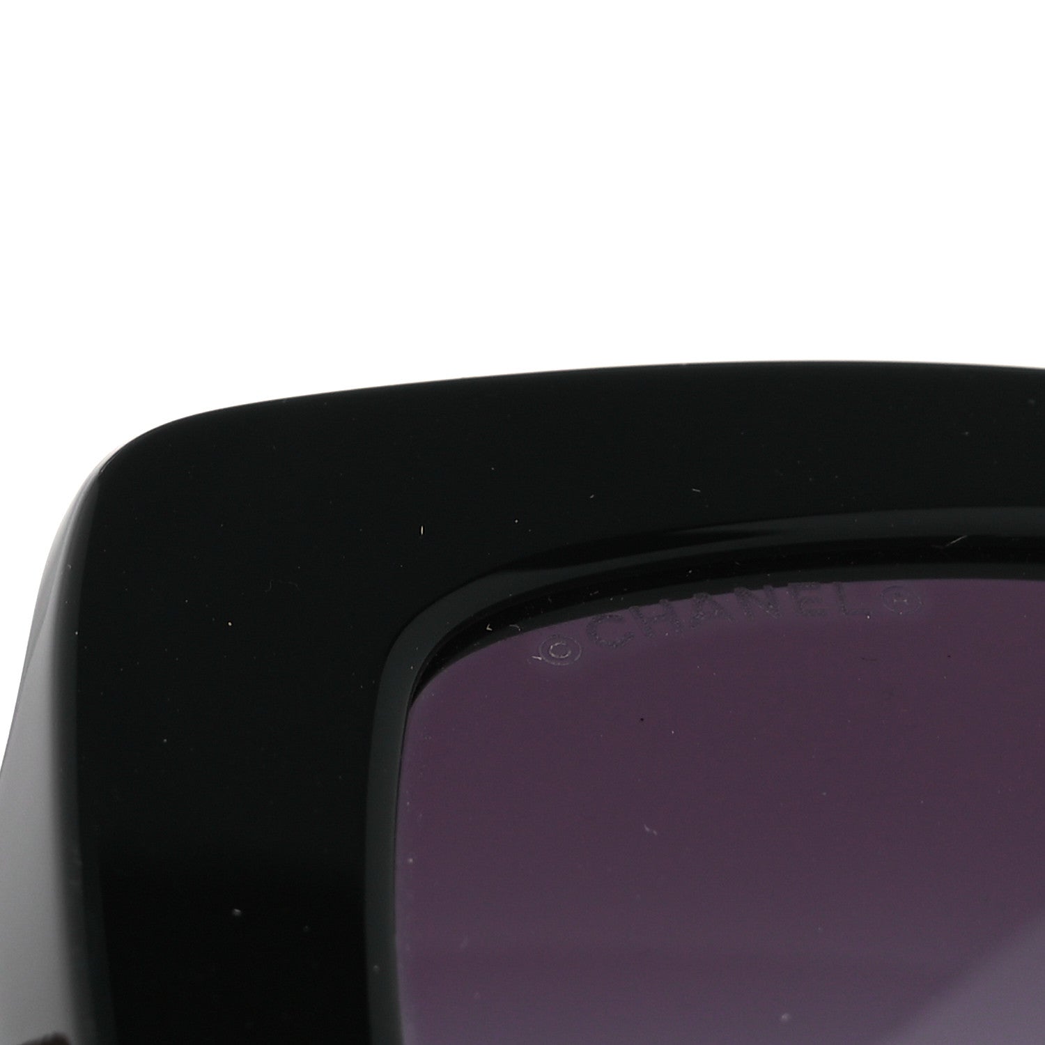 Chanel Acetate Calfskin Square Sunglasses 5474-Q-A Black 8 of 9