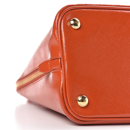 Prada Saffiano Vernice Medium Promenade Tote Arancio 7 of 16