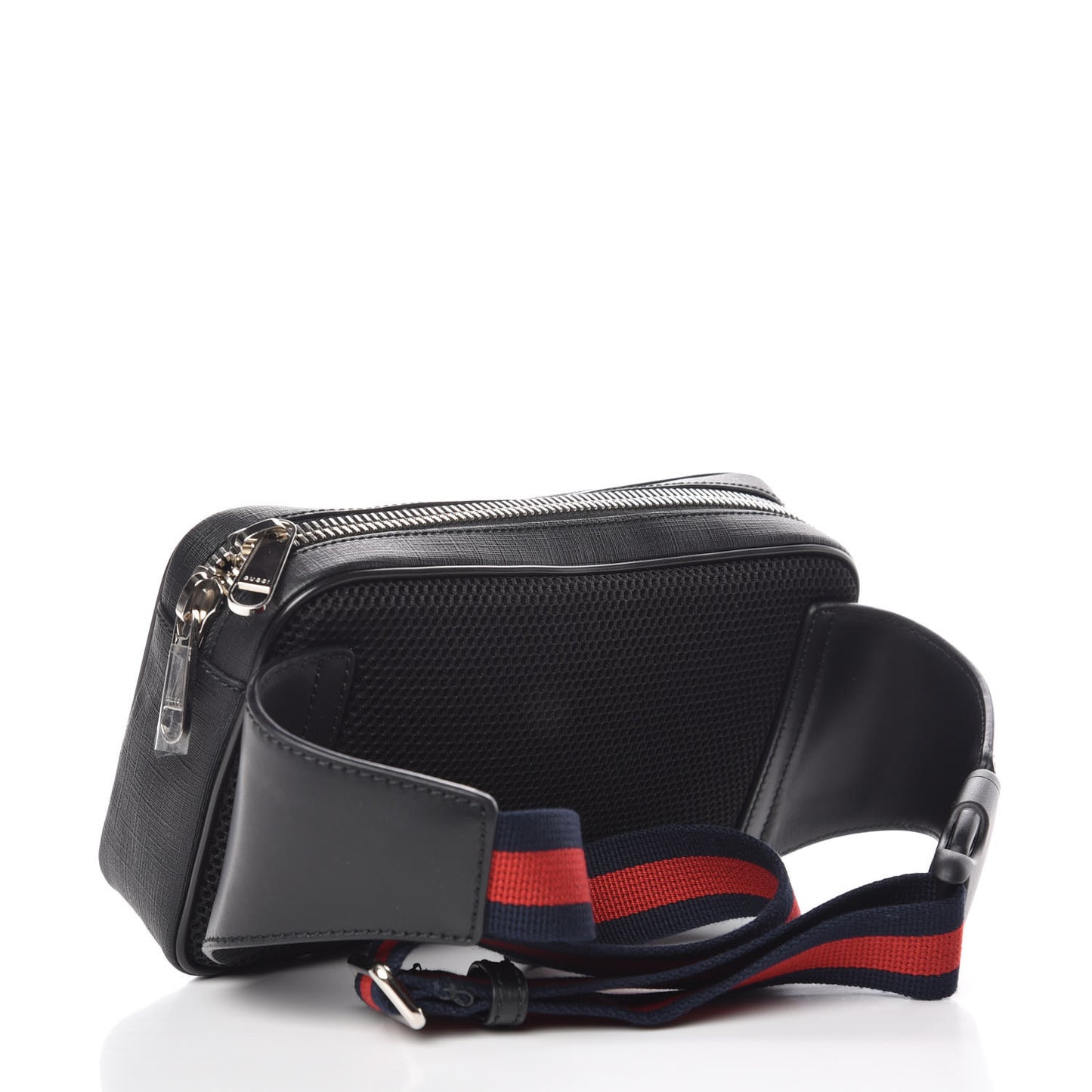 Soft GG Supreme Monogram Web Belt Bag Black Grey