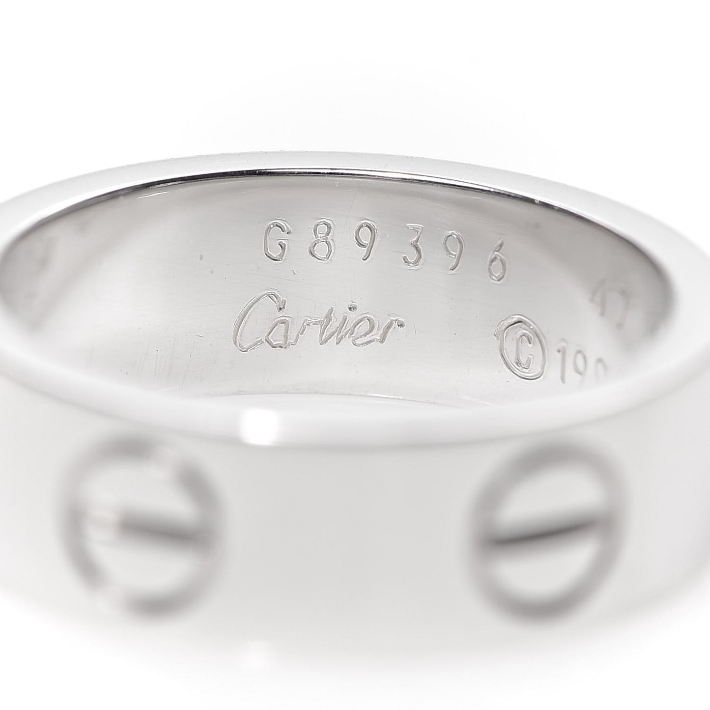 18K White Gold 5.5mm LOVE Ring 47 4