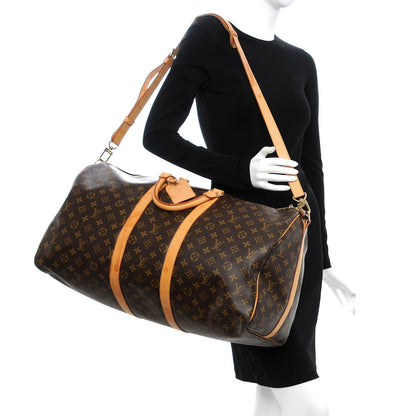 Louis Vuitton Monogram Keepall Bandouliere 55 2 of 15