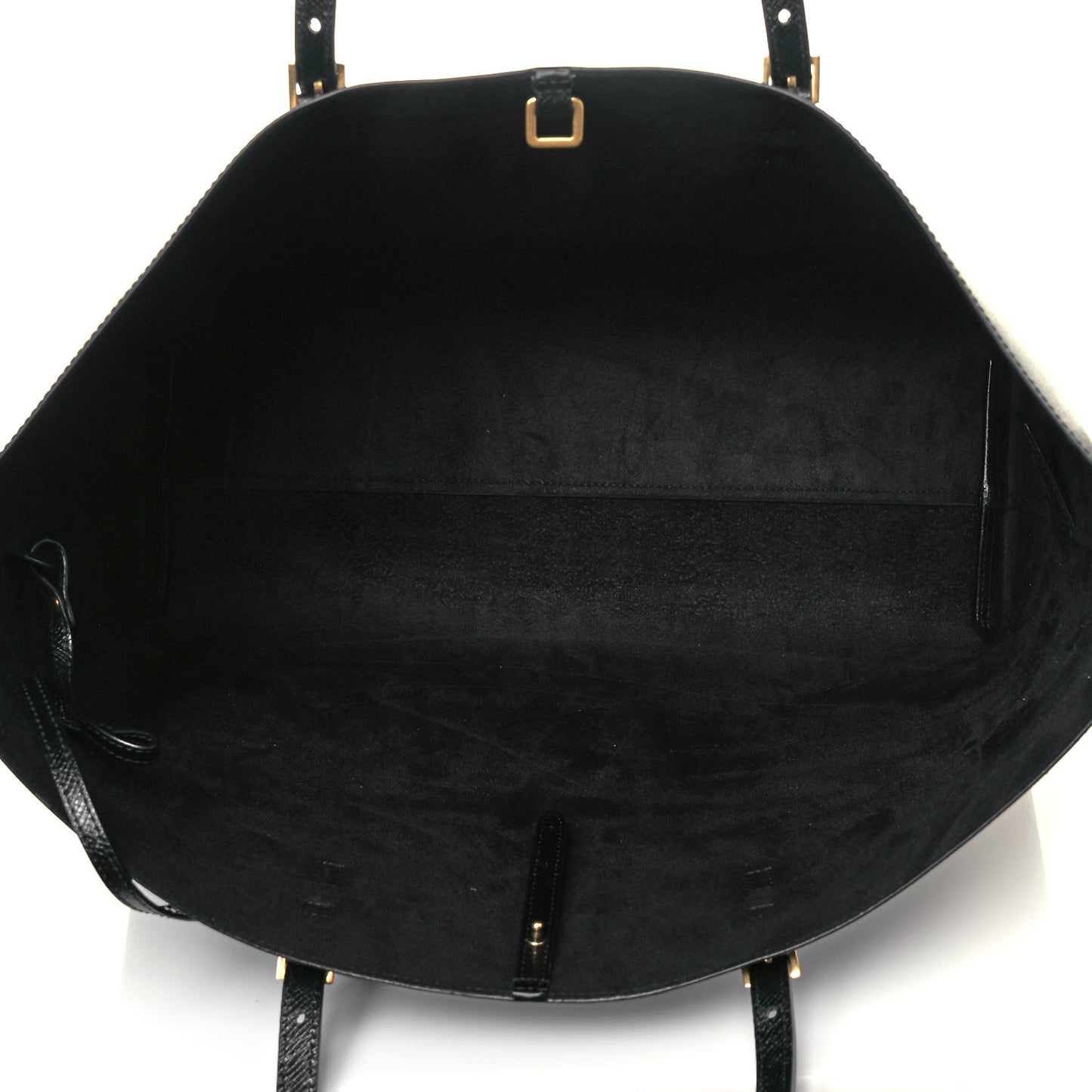 Calfskin Large Shopping Tote Black