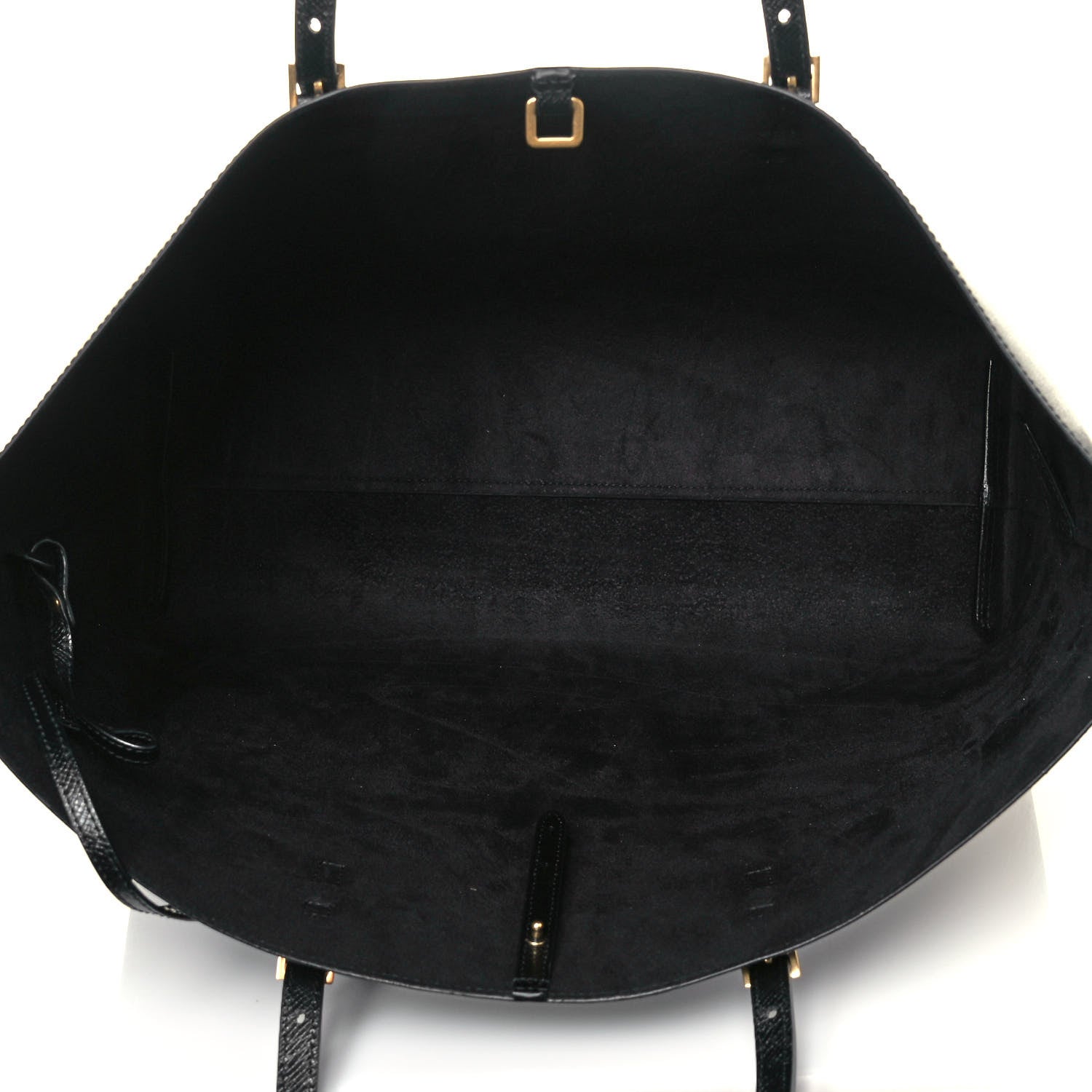 Saint Laurent Calfskin Large Shopping Tote Black 6 of 14