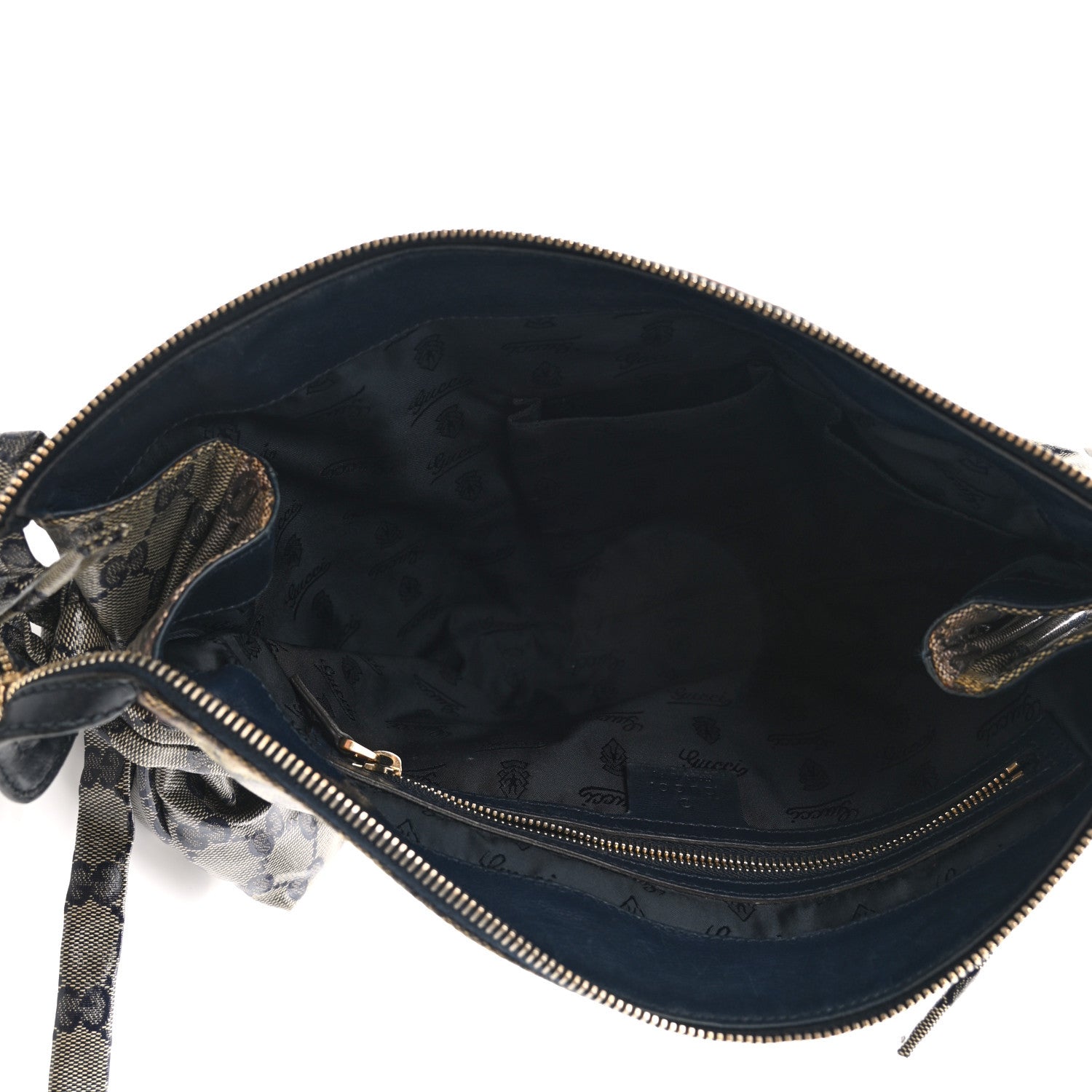 Gucci Crystal Monogram Large Hysteria Clutch Blue 5 of 7