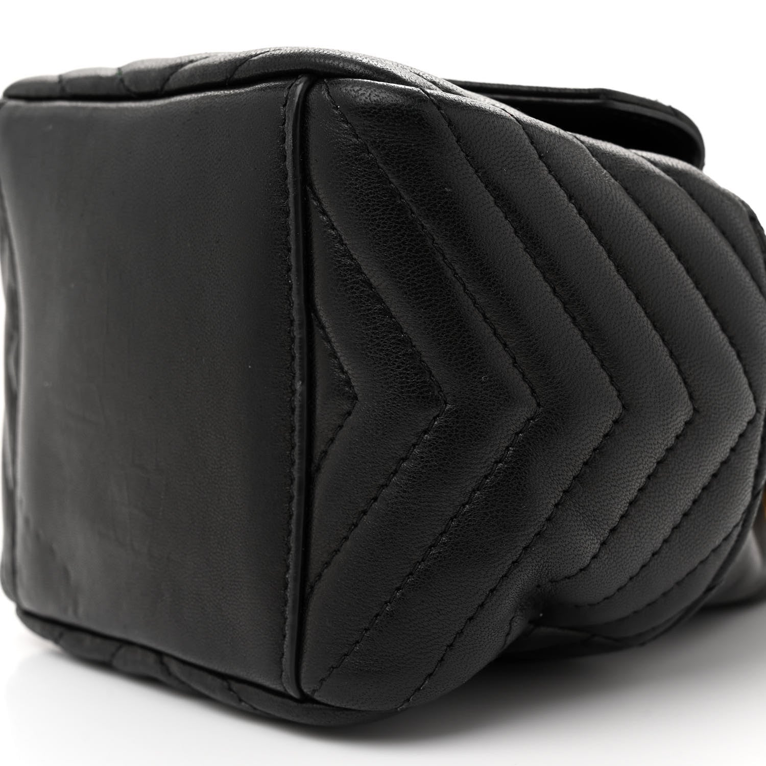 Saint Laurent Lambskin Matelasse Monogram Joe Nano Bucket Bag Black 10 of 10
