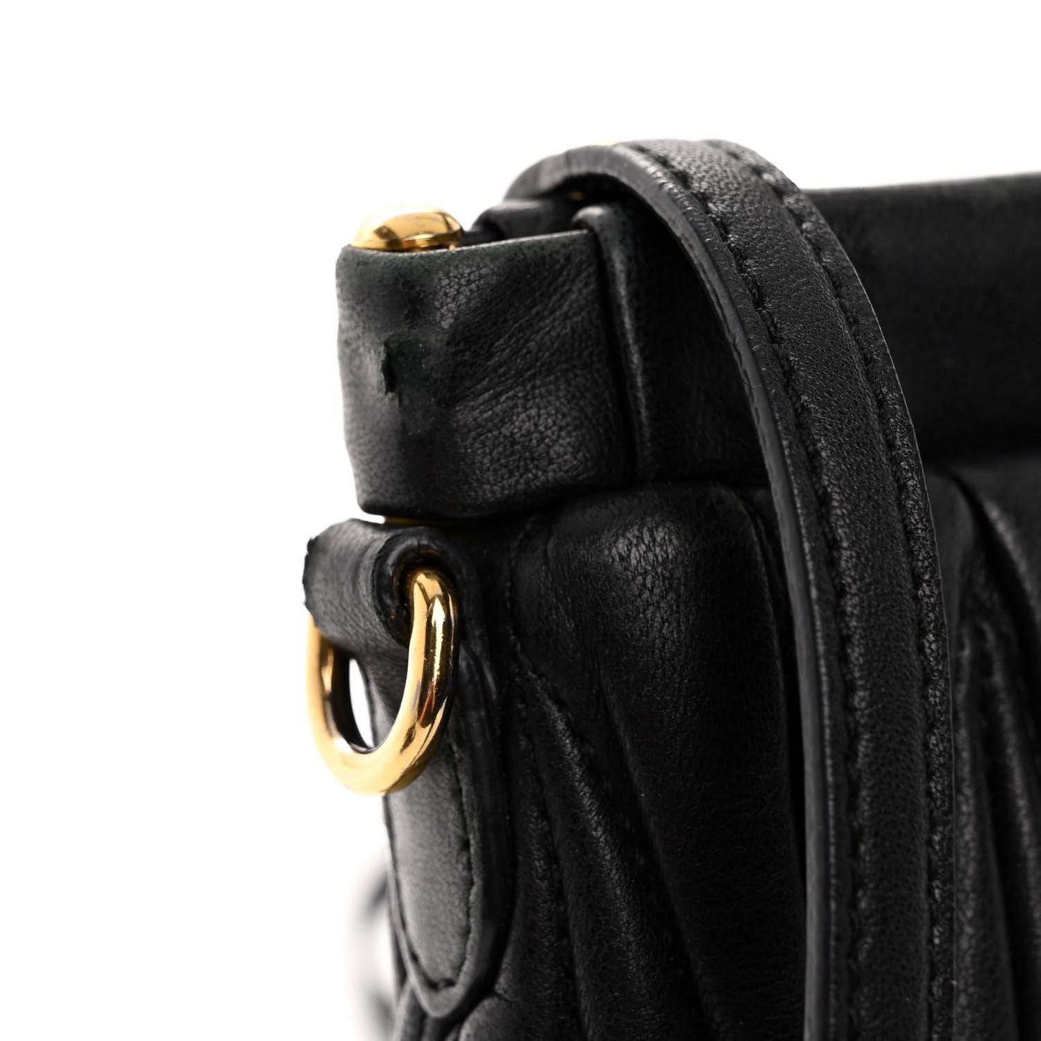 Miu Miu Nappa Matelasse Crossbody Black 10 of 11
