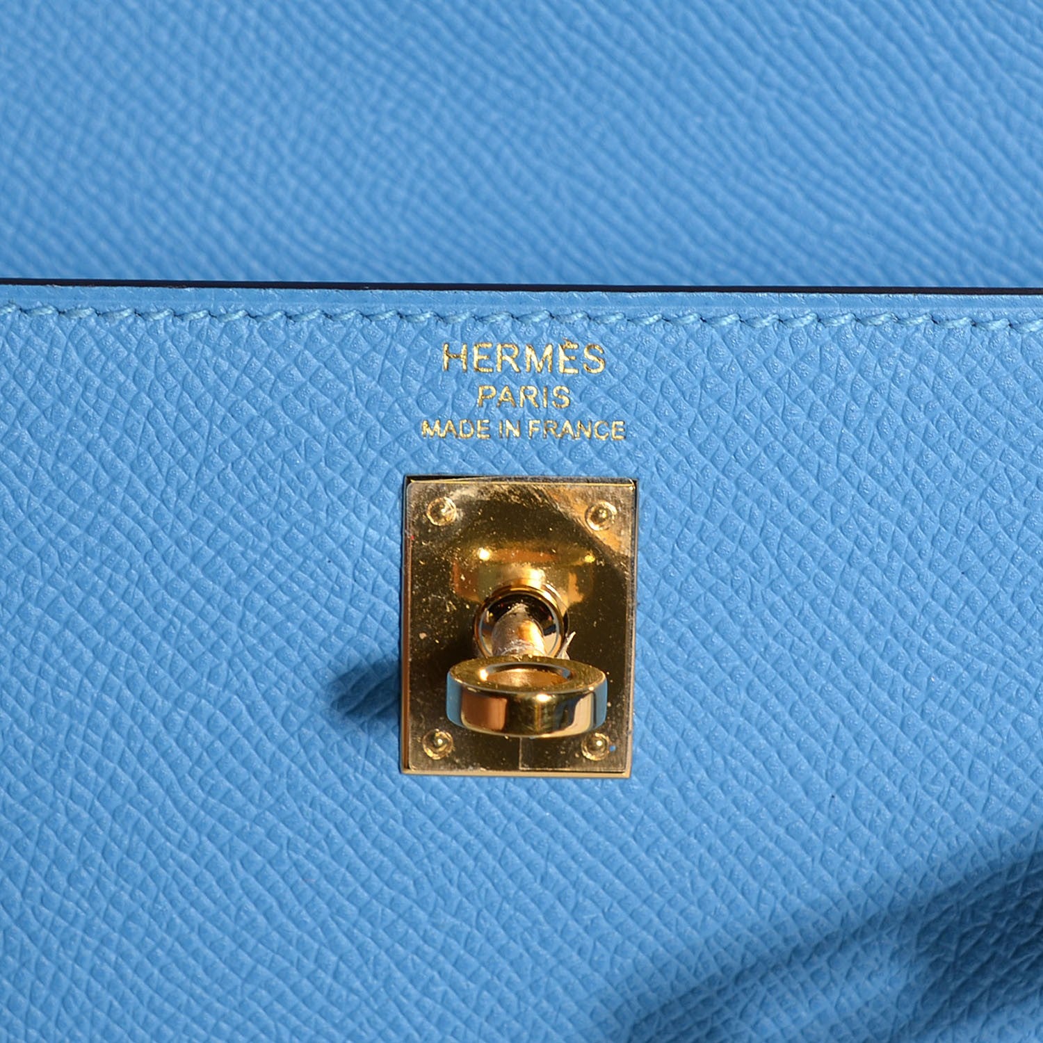 Hermes Epsom Kelly Sellier 25 Bleu Paradis 8 of 22