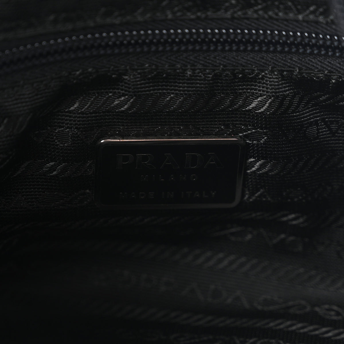Tessuto Nylon Shopping Tote Black