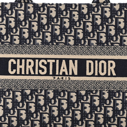 Christian Dior Oblique Medium Book Tote Blue Multicolor 8 of 11