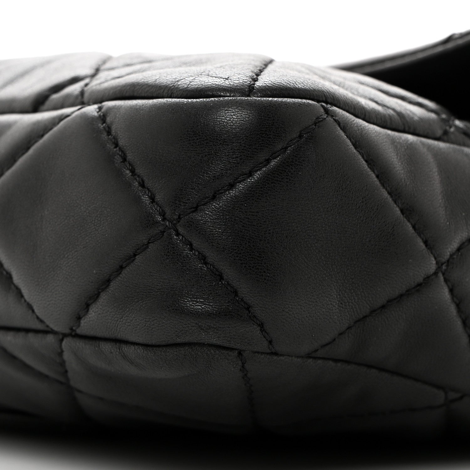 Chanel Lambskin Quilted Jumbo Roll 2.55 Reissue Clutch Black 9 of 11