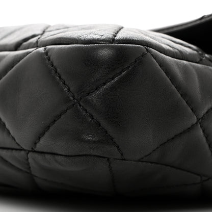 Chanel Lambskin Quilted Jumbo Roll 2.55 Reissue Clutch Black 9 of 11