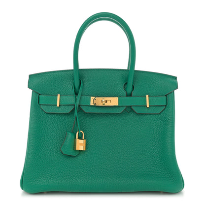 Hermes Togo Birkin 30 Vert Vertigo 1 of 11