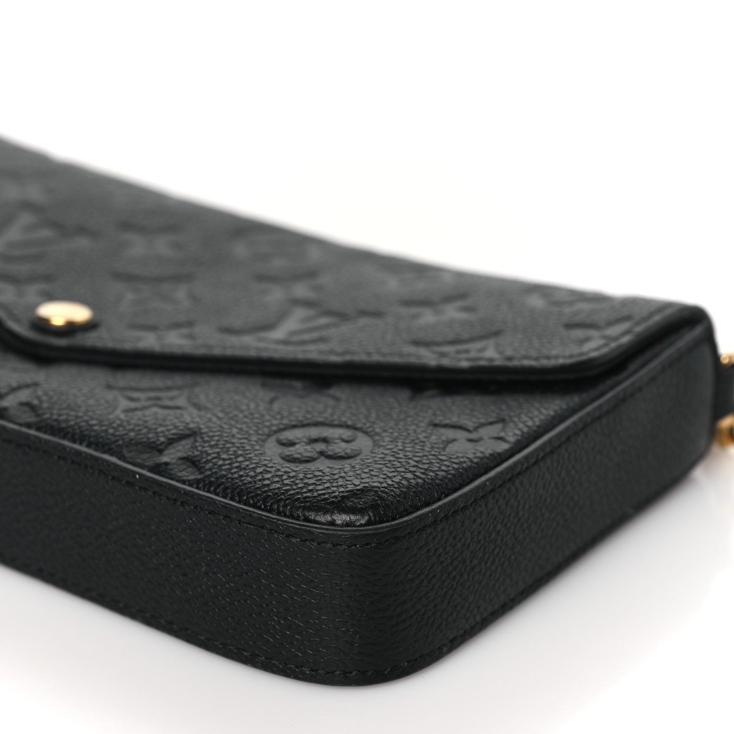 Louis Vuitton Empreinte Pochette Felicie Chain Wallet Black 8 of 9