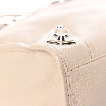 Balenciaga Chevre Silver Metallic Edge Hardware City Beige Tapioca 9 of 26