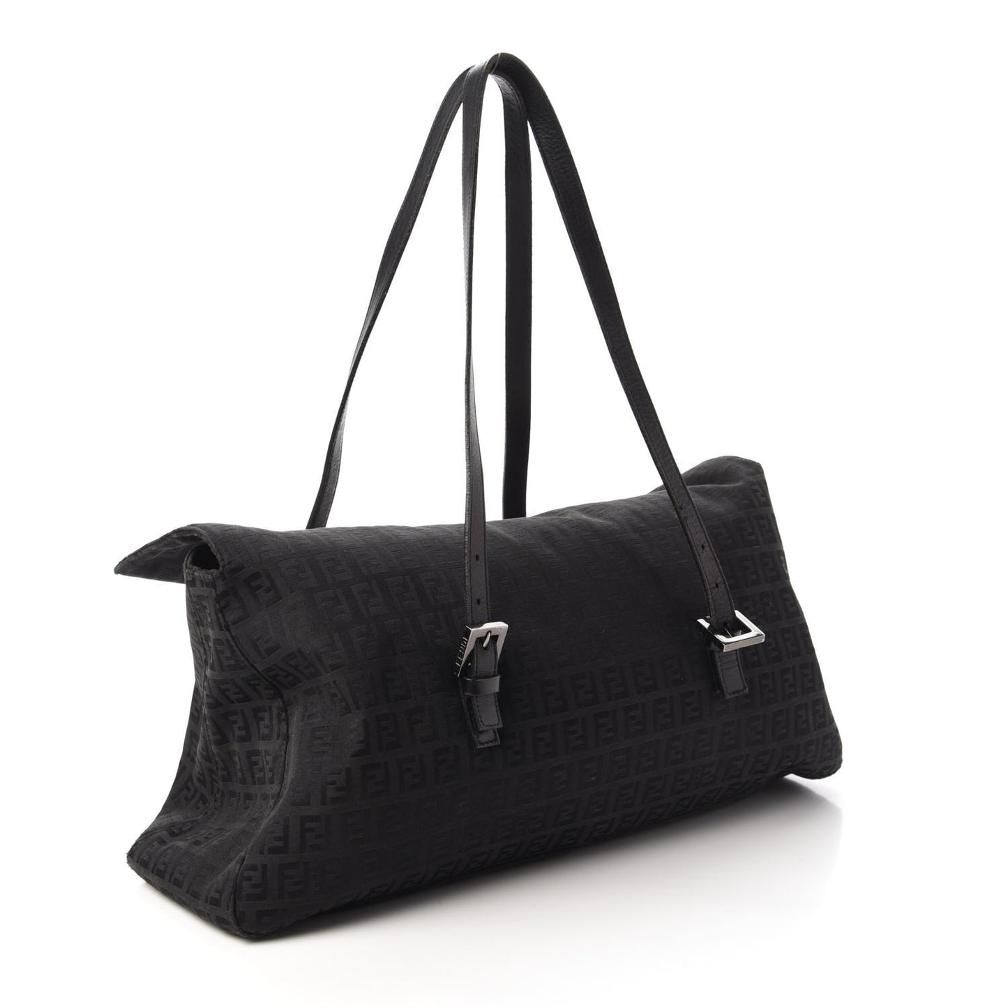 Zucchino Flap Shoulder Bag Black
