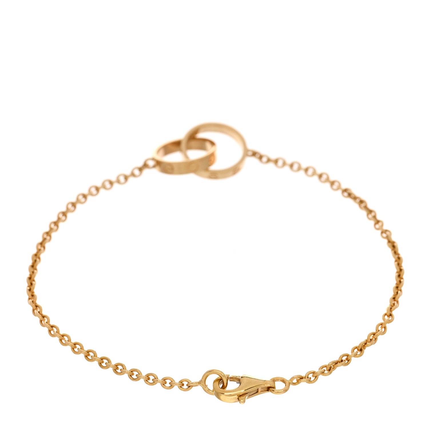 Cartier 18K Yellow Gold Interlocking LOVE Bracelet 2 of 3