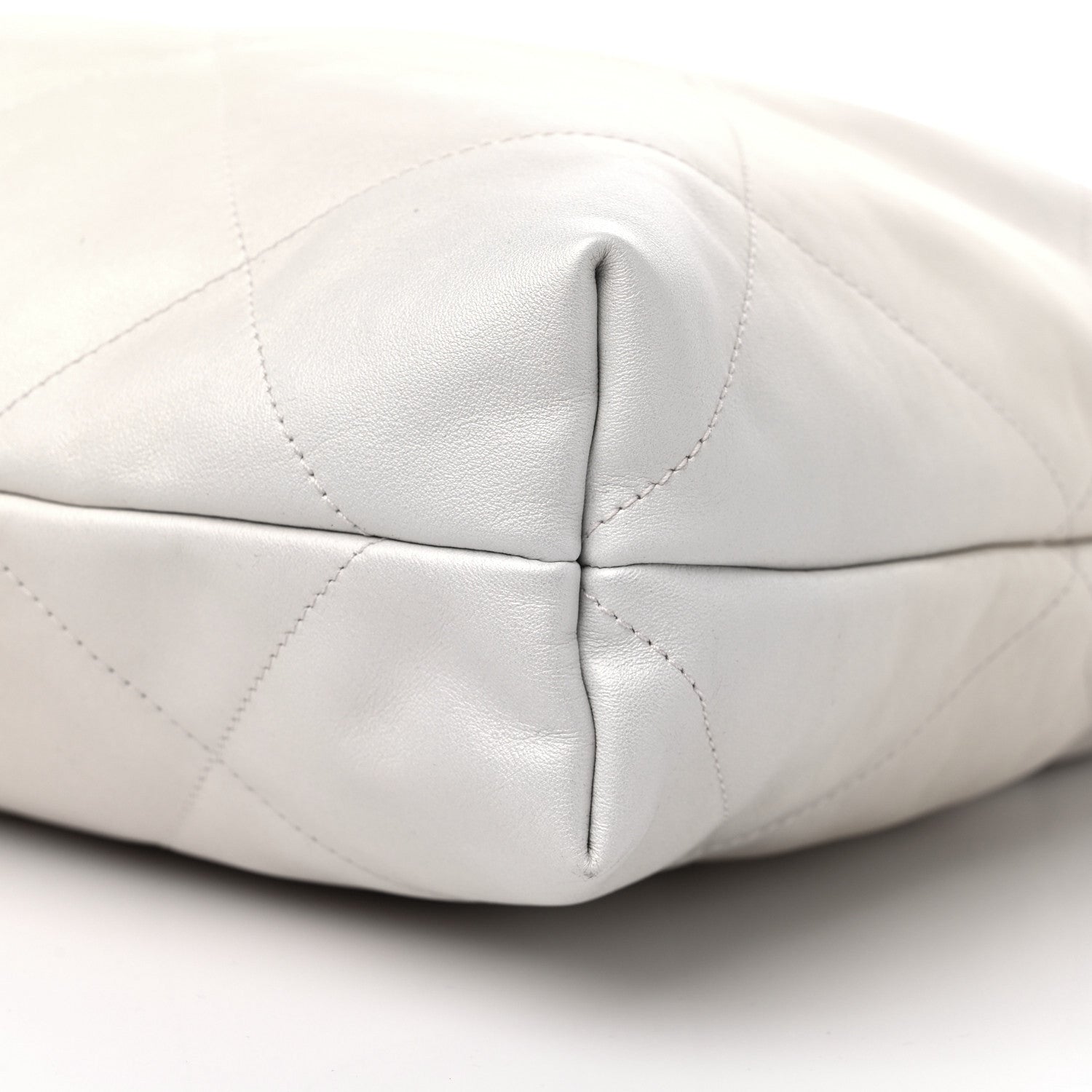 Chanel Iridescent Calfskin Quilted Chanel 22 White 9 of 9
