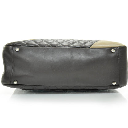 Chanel Calfskin Quilted Large Cambon Flap Brown Beige 4 of 10
