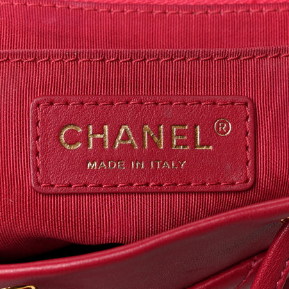 Chanel Calfskin Chevron Quilted Small Urban Spirit Backpack Dark Pink 6 of 10