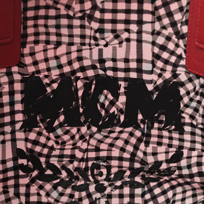 MCM Visetos Large Liz Reversible Shopper Tote Ruby Red 9 of 15