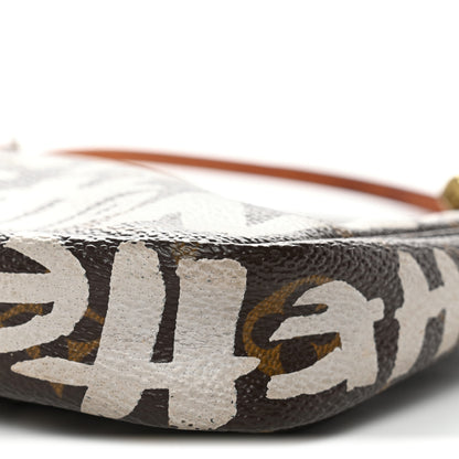 Louis Vuitton Monogram Graffiti Pochette Accessories Silver 9 of 10