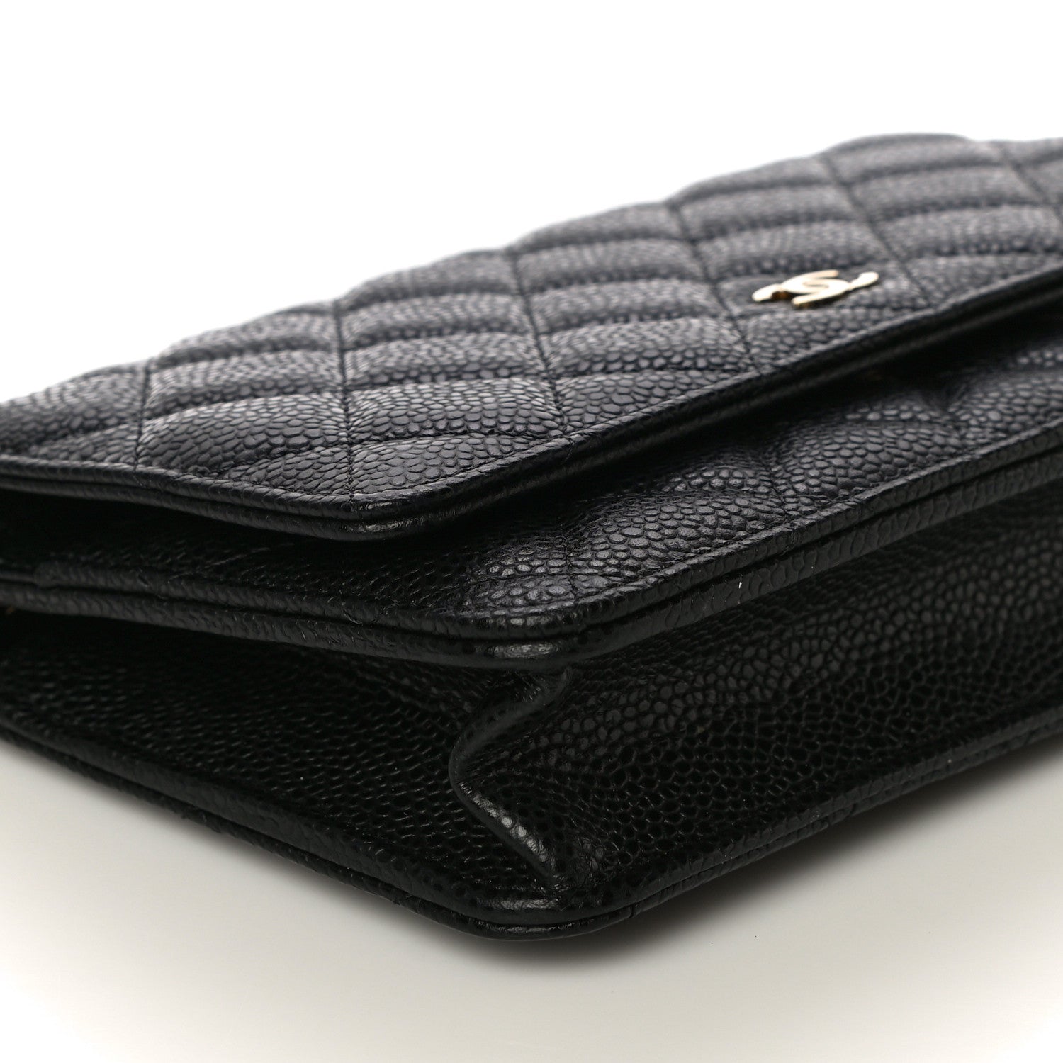 Chanel Caviar Quilted Wallet On Chain WOC Black 10 of 14