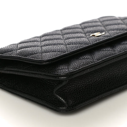 Chanel Caviar Quilted Wallet On Chain WOC Black 10 of 14