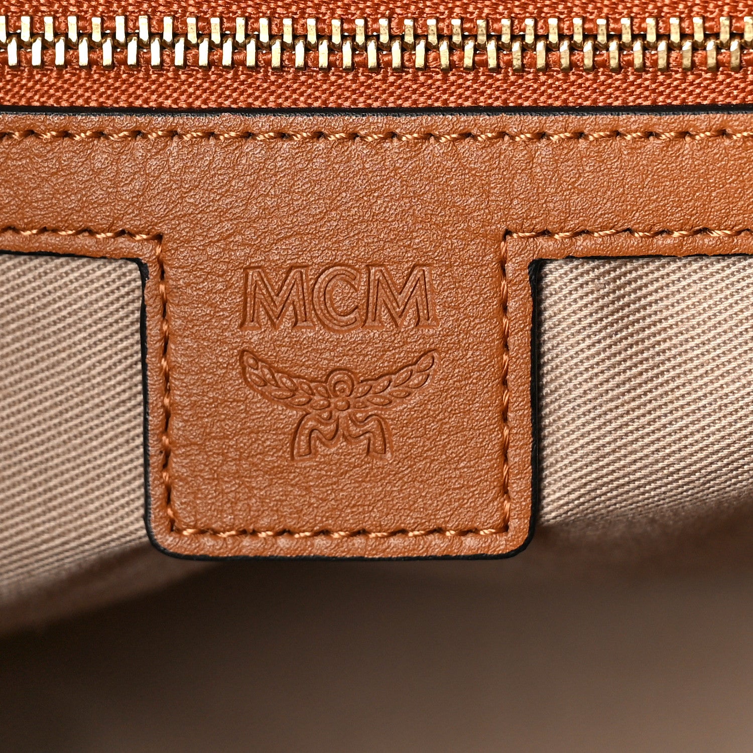 MCM Visetos Medium Klara Hobo Cognac 6 of 8