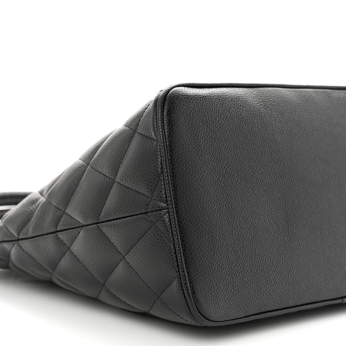 Caviar Quilted Medallion Tote Black