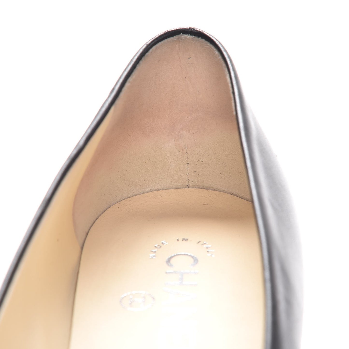 Lambskin Camellia Ballerina Flats 39.5 Black
