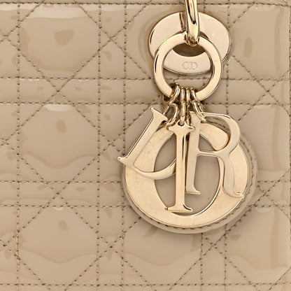 Christian Dior Patent Cannage Small Lady Dior Beige 8 of 12