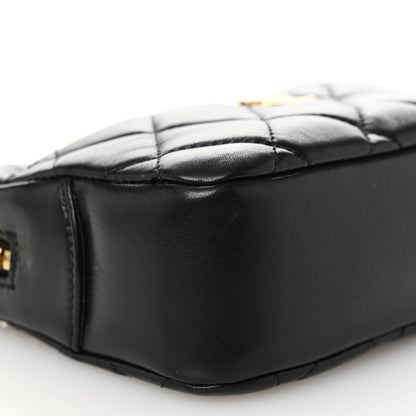 Chanel Shiny Lambskin Quilted Mini Camera Case Black 9 of 10