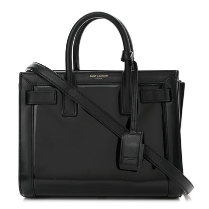 Saint Laurent Patent Calfskin Nano Sac de Jour Black 1 of 9