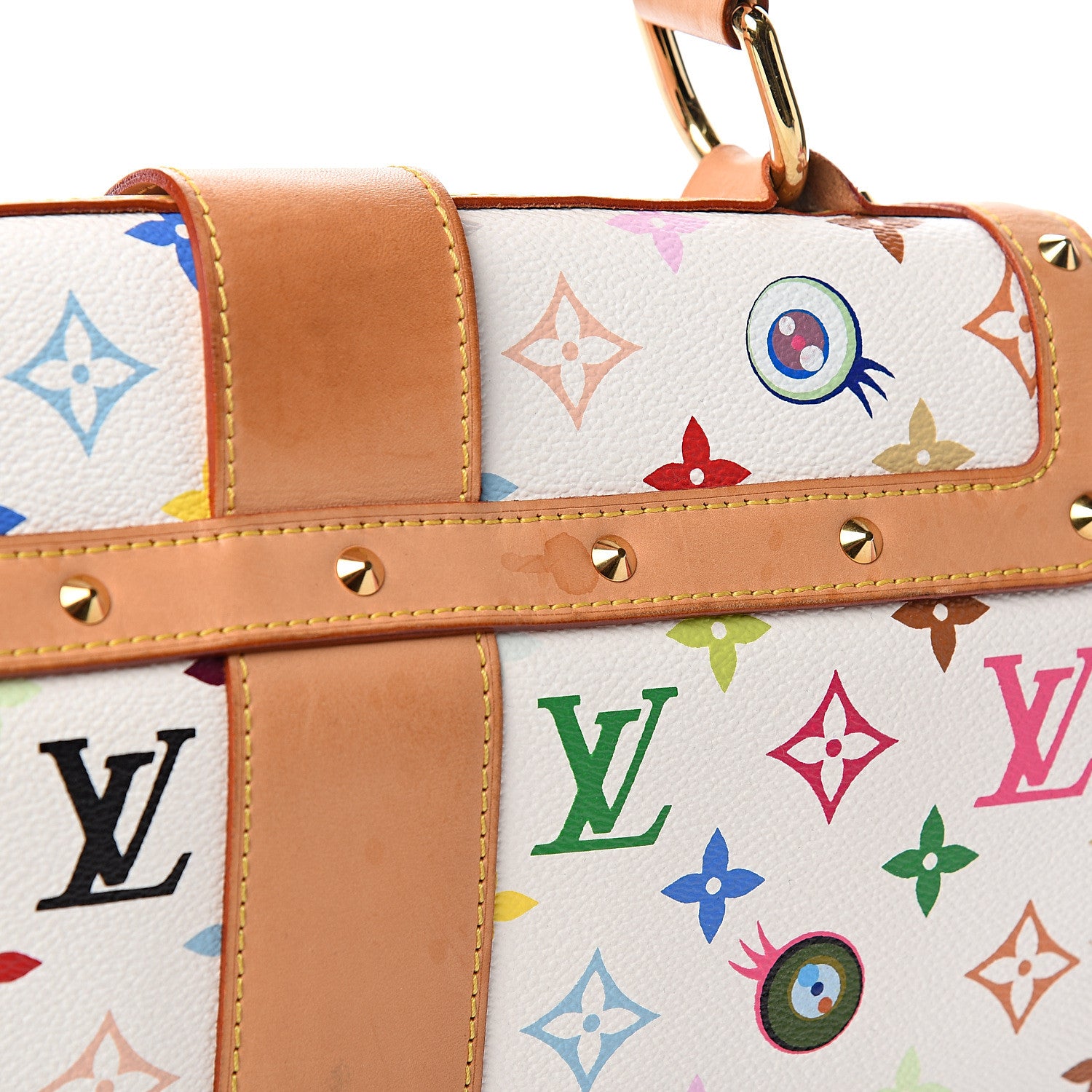 Louis Vuitton Monogram Multicolor Murakami Eye Love You White 12 of 14