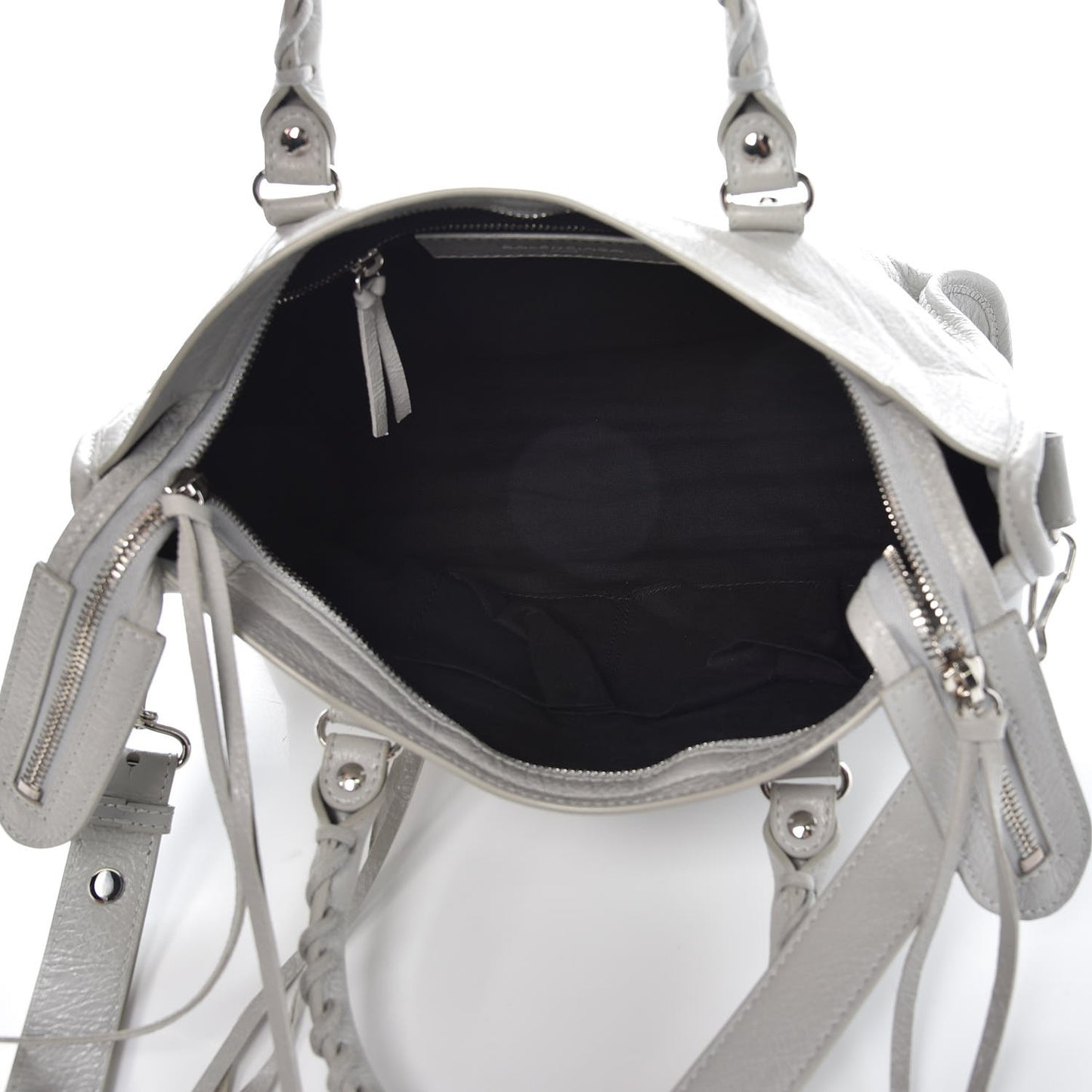 Agneau Classic Silver Hardware S City Gris Nuage