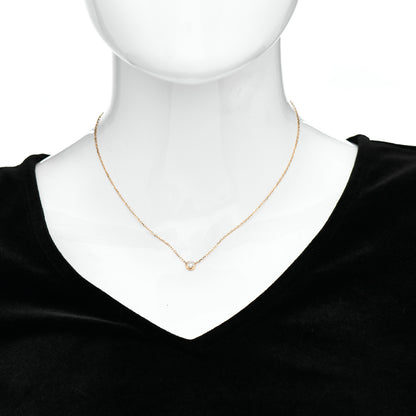 Cartier 18K Pink Gold Diamond LM D'Amour Pendant Necklace 2 of 5